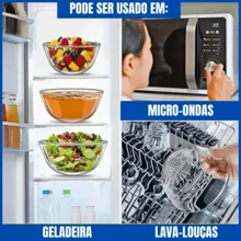 Kit Conjunto com 5 potes de vidro com tampa de plástico - PRETO - Visão 6