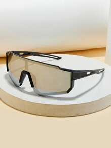 1 Stück Kindermodebrille, 2025 neue stilvolle Kinder Fahrrad, Ski, Klettern klassische integrierte Schutzbrillen, geeignet für Reise Outdoor Sport Aktivitäten