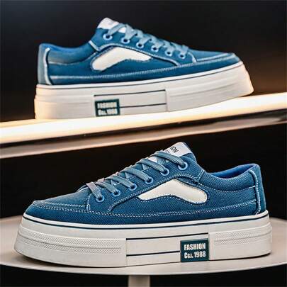 Zapatillas deportivas de caña baja talla grande 2025, livianas, cómodas, antideslizantes, versátiles, zapatos casuales blancos, adecuados para adolescentes, correr, deportes, de moda, con cordones, para hombres