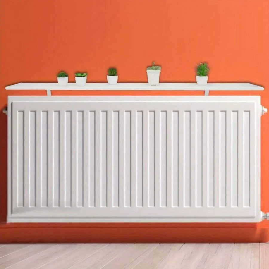 120cm White Radiator Shelves, Including Easy Fit Brackets Shelf Sizes - Variant1 - View 1