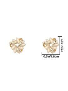 1 par de pendientes estilo geométrico floral de moda, apropiados para mujeres en cualquier ocasión