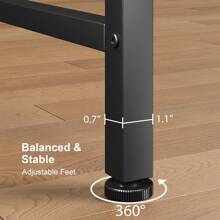 Console Table, 2-Tier Entryway Table With Storage, 43" Narrow Sofa Table With V Design, Industrial Console Table For Entryway, Living Room, Hallway, Foyer, Corridor, Office - màu đen - Xem 8