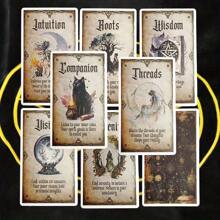 1 pezzo Saggezza delle streghe Carte divinatorie - Gioco di carte | Gioco di divinazione e di lettura del futuro a grandezza naturale | Sblocca la conoscenza interiore | Età 14+ | Ottimo per principianti di tarocchi | Ottimo gioco per feste - Multicolore - Visualizzare 2
