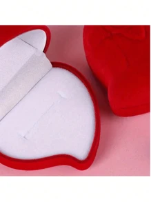 1 件心形戒指收纳盒，红玫瑰戒指展示盒，浪漫心形设计，适合婚礼，送给爱人的礼物，订婚戒指盒，珠宝盒，4 种款式可选，适合返校季 - 彩色 - 查看 5