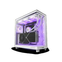 NZXT H6 FLOW RGB Compact Dual-Chamber Mid-Tower Airflow Case, White, CC-H61FW-R1 - 1 - View 2