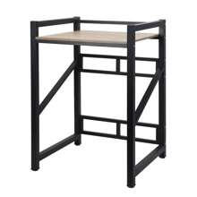 Over The Washer Storage Shelf, Washing Machine Storage Utility Rack With Countertop, Height Adjustable Washing Machine Storage Stand - Negro - Ver 11