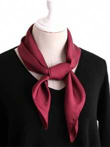 1 chiếc khăn vuông nhỏ màu trơn khăn lụa khăn quàng cổ trang trí khăn choàng đầu khăn bandana khăn quàng cổ cho nữ khăn lụa - Nhiều màu - Xem 14
