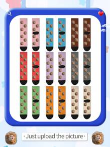 1 Pair Of Customized Face Men's Mid Tube Socks, Put Any Face On Socks, Personalized Socks For With Photos