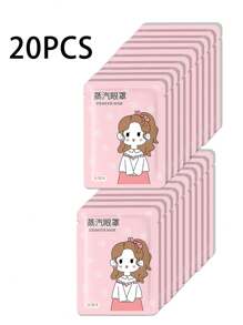 1/10/20/30/50PCS Pink Rose Steam Hot Compress Eye Mask, Moisturizes The Eyes, Relieves Fatigue, Relaxes The Body And Mind, Suitable For Long-Term Use Of Electronic Products Such As Computers And Mobile Phones, Students With High Study And Work Pressure, Office Workers, Business Travelers, Tourists, And People Who Stay Up Late