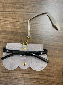 1pc Portable Glasses Storage Bag Jewelry Pouch Sunglasses Case With Clip, Protective Eyewear Holder For Fashion Glasses - Multicolor - View 9