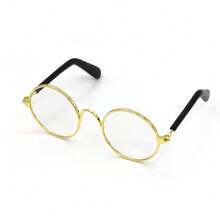 1 Stück süße retro runde Spiegelsonnenbrille, geeignet als Foto Requisite für kleine Hunde/Katzen, Haustierkatzen/Hunde Sonnenbrille, Teddy personalisierter lustiger Kopfschmuck Haustierzubehör