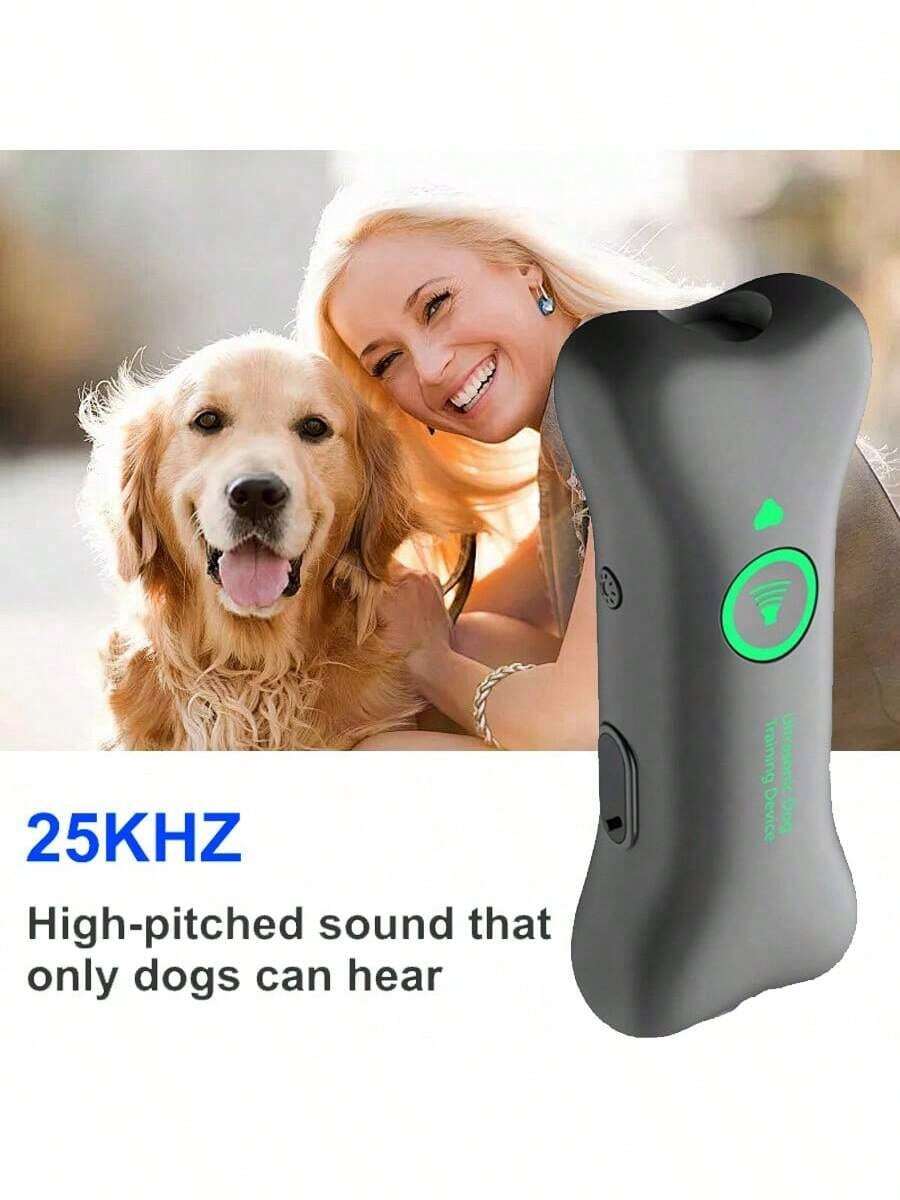 Neues tragbares Smart-Hunde-Anti-Bellen-Gerät, tragbarer Ultraschall-Hunde-Vertreiber, USB-aufladbar, praktisches Trainingsgerät, Hochleistungs-Ultraschall-Sprachsteuerter Hunde-Trainer, Innen-/Außen-Tiervertreiber, Ultraschall-Anti-Bellen-Gerät, Vertreiber, Anti-Lärm-Störung Hunde-Trainingsgerät