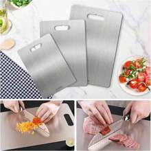 Titanium Kitchen Cutting Board (Available In Different Sizes, S-11inch M-13inch L-18inch) - Double-Sided Design - Easy To Clean, Dishwasher , With Hanging Hole - Suitable For Cutting Meat, Fruits, Vegetables, And Home Kitchen Use. Kitchen Organization And Storage, Baking Supplies, Christmas, Halloween. - 1PC - 查看 9