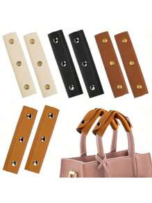 2PCS/1PC PU Leather Bag Handle Luggage Grip Protector Cover Anti-Stroke Suitcase Tote Shoulder Strap Chains Bags Handle Wrap Accessories