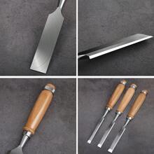 1 件木工凿木工工具套装，钢锤端木工凿，手柄采用木质复合材料，符合人体工程学的木工凿套装