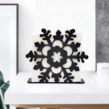 1 pièce Porte-serviette en forme de flocon de neige en métal - Distributeur de papier essuie-tout vertical moderne pour la cuisine, les tables de salle à manger et de café, Style simple porte-papier pour hôtel ou café, décoration de maison