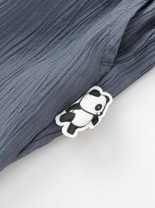 Balabala 年輕女孩驅蚊褲，2025夏季男孩和女孩休閒褲 - 鐵灰 - 查看 7