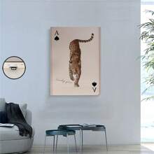 1pc Leopard A Lucky You Wall Art Canvas Schilderij Canvas Poster Muurschildering Is Geschikt Voor Slaapkamer, Muurschildering Kantoor, En Woonkamer Decoratie, Dat Wil Zeggen, Hangende Cadeau Creatieve Posters Zijn Geschikt Voor Thuis En Kantoor Decoratie