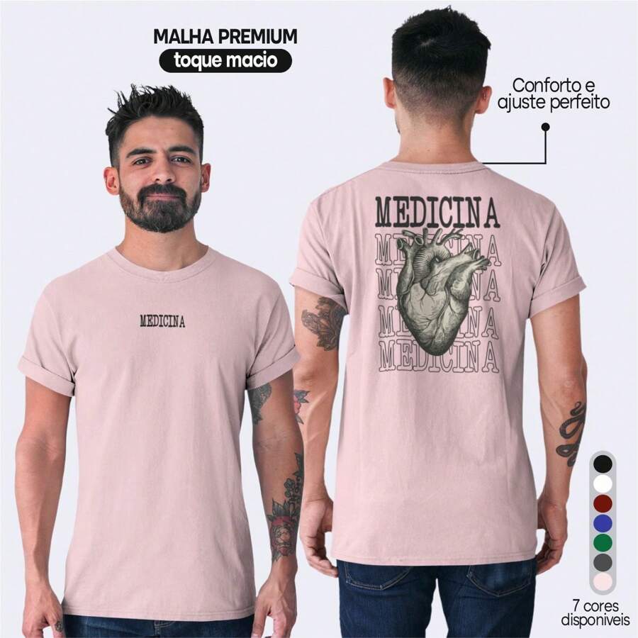 Medicine T-Shirt Medicine Course Shirt 100% Premium Cotton Various Colors Ready For Delivery - Màu Hồng baby - Xem 1