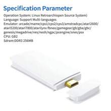 El controlador inalámbrico de juego retro 4k clásico de juego portátil de mini TV de palo de juego m15 es adecuado para la consola de juego de salida de alta definición de la máquina callejera ps1 - Blanco - Ver 5