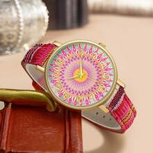 6 件/套女士手表时尚女士腕表手表套装时钟女表节日礼物情人节