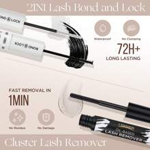 144 piezas Kit de extensión de pestañas LASHVIEW DIY, extensiones de pestañas en racimo de estilo volumen, kit de pestañas individuales, pestañas individuales con pegamento y pinzas (703)