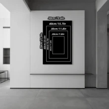 1 件极简主义抽象趣味雕塑纹身艺术海报画适用于家居墙壁装饰，无框，墙壁艺术