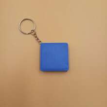 1pc Custom Keychain Steel Tape Measure, 1M Square Mini Retractable Ruler, Printed Logo Gift Ruler - Multicolor - View 6