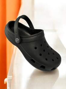 CLOGGS F.W. Sandalia Clogg Zueco para Niño y Niña con Cinta Ajustable al Talón, Ligera y Cómoda Ideal para Uso Diario, Playa o Baño - Negro - Ver 2