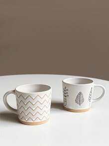 1pc Handmade Japanese-Style Vintage Ceramic Coffee Mug, High-Quality Oatmeal Breakfast Cup, Home Water Cup