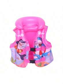 PVC Drifting Safety Chaleco Inflable Resistente Al Desgaste Seguro Para Nadar Pesca En El Mar - Rosa - Ver 1