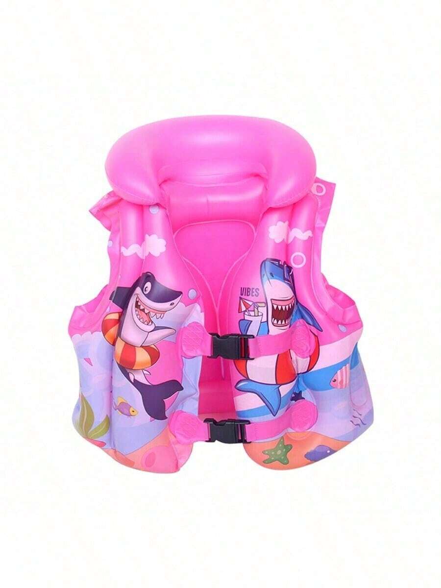 PVC Drifting Safety Chaleco Inflable Resistente Al Desgaste Seguro Para Nadar Pesca En El Mar - Rosa - Ver 1