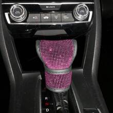 Easypie Selection 1PC Rhinestone Handbrake Gear Seat Belt Shoulder Cover Hot Rhinestone Rhinestone Gear Knob Protective Cover Decoration
