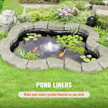Pond Liner, 20 Or 45 Mil Thickness , Pliable LLDPE Or EPDM Material Pond Skins, Easy Cutting Underlayment For Fish Or Koi Ponds, Water Features, Waterfall Base , Fountains, Water Gardens, Black - 10 X 15 Ft 45 Mil EPDM - View 2