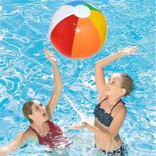 Pelotas inflables, lentejuelas transparentes de PVC, pelotas inflables de rayas de colores, adecuadas para playas, jardines y fiestas acuáticas, pelotas inflables portátiles, pelotas de juguete para agua, accesorios para fotografías