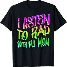 I Listen To Rap With My Mom Kids Hip Hop Rapper Graffiti T-Shirt.