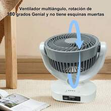 Rechargeable Solar Fan With Noise Reduction, Three-Speed Wind Speed Adjustment, Long Battery Life, With Solar Panel, Bulb Lighting Function, Solar Panel Charging, Mobile Phone Charging, Support AC And  Charging - Grey - View 5