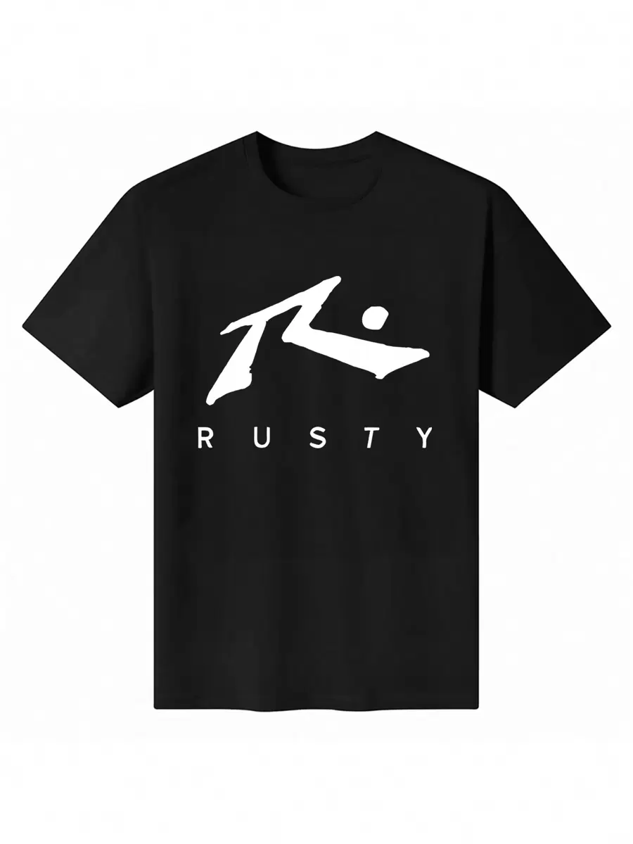 Unisex 100% Cotton "Rusty" Brand - Themed T - Shirt - màu đen - Xem 1