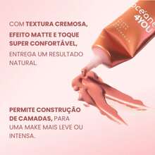 Blush Líquido And Eyeshadow Bright 4you Océane CHERRY/CORAL - CHERRY/CORAL - Visão 3