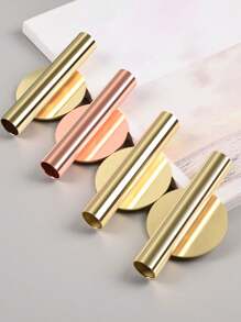 Wall Vase,Creative Iron Flower Vessel,Scandinavian Style Gold Wall Flower Vase,Living Room,No-Punch Wall Decoration,Entrance Wall Flower Arrangement Cylinder,Metal Flower Vase,Faux Plants Hanging Planter,Fake Flower Indoor Decoration Vase Gifts Birthday Graduation Home Decor Room Decor Glass Vase