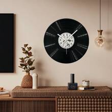 Simulation Vinyl Record Retro Creative Clock Luxury Wall Clock Cafe Bar Decoration Table Vinyl Record Mute Clock Sideboard Decorations Ornaments Art Desktop Painting High Sense Niche Living Room Painting. Gifts Birthday Graduation Room Decor Clock Wall Bedroom Decor Dormitory Decor Back To School School Decor School Surprise Home Decor School Supplies - White - View 6