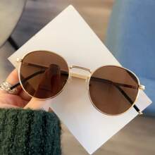 Oval Shaped Fashionable Glasses With Adjustable Nose Pads, Suitable For Strolling, Beach Parties.