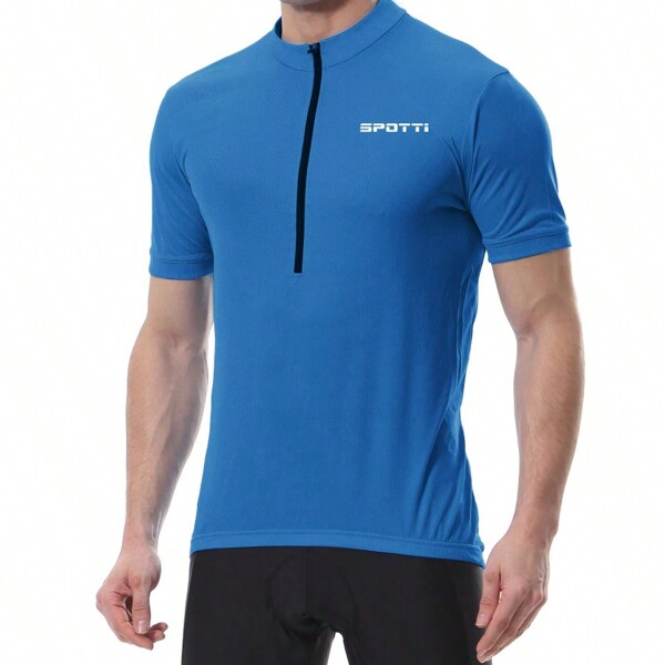 Men's Cycling Bike Jersey Short Sleeve With 3 Rear Pockets- Moisture Wicking, Breathable, Quick Dry Biking Shirt