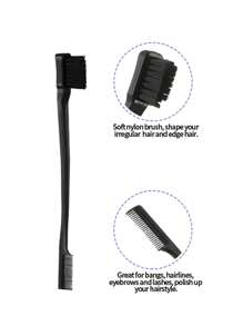 7 pièces/set Outils de coiffure, Set de peignes de coiffure, Bouteille de vaporisation transparente de 200 ml, Brosse à cheveux effilochée, Peigne à queue de rat, Brosse pour les bords et l'arrière pour le brossage, le peignage, le coiffage des cheveux pour les femmes, les voyages, l'extérieur, le sport, le bureau, l'école, accessoires capillaires