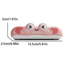 Jouet musical pour bébé, harmonica mini à double rangée de 16 trous, exercice de la capacité pulmonaire, jouets musicaux convenant aux enfants d'âge préscolaire de 2 ans et plus, harmonica de dessin animé, jouets de musique pour bébés et tout-petits de 2 à 3 ans, cadeaux pour débutants en musique