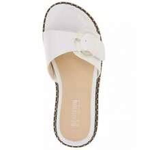 Kenneth Cole Women's Syrena Round Toe Flat Sandals |  | Women Flat Sandals - Ecru - View 6