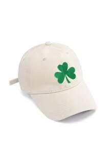 1pc St. Patrick's Day Women's Baseball Caps Clover Embroidery Lucky Green Hat Breathable Women's Accessories Holiday Celebration Gifts Sunscreen Hat - Shamrock - View 7