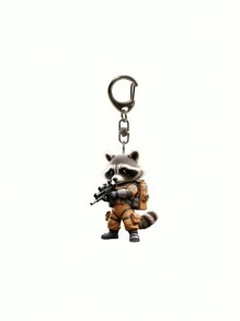 1pc Acrylic 2D Cute Dog Keychain Pendant, Suitable For Handbag Decoration
