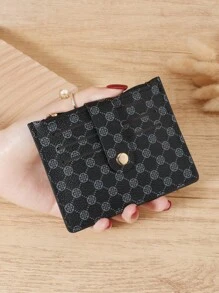 SOUTHLAND&KANGAROO Burgundy Bag Charry Red Bag Wine Red Bag Buckle Fashion Card Holder Slim Lightweight Portable Cash Money ID Card Credit Card Coin Pocket For Birthday Gift Anniversary Christmas On Valentine Day Couple Female Lady Girls Women Teenagers For College Student School Student Bag School Supplies For School Dorm Room & Back To School For Women Wallet Mini Wallet Purse Wallet Card Wallet - Red - View 13