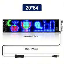 1 st. programmeerbaar LED Devil Eyes-display voor voertuigen, flexibel ultradun matrixscherm, USB-aangedreven, multi-color fantasy-thema, app-gestuurd, geen batterij vereist, geanimeerd auto-oog voor spoken en goblins Halloween-decoratie, kerstaccessoire